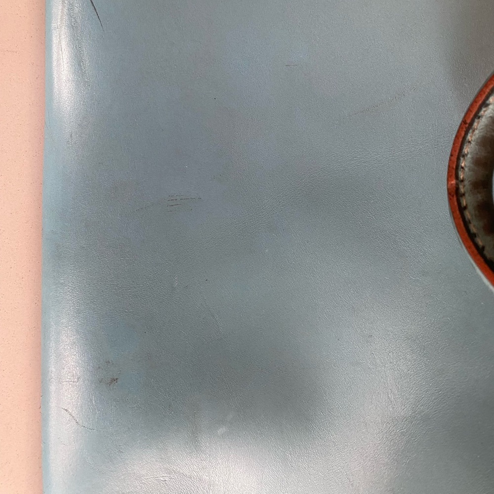 Boldrini Baby Blue Leather shoulder bag - Picture 10 of 12